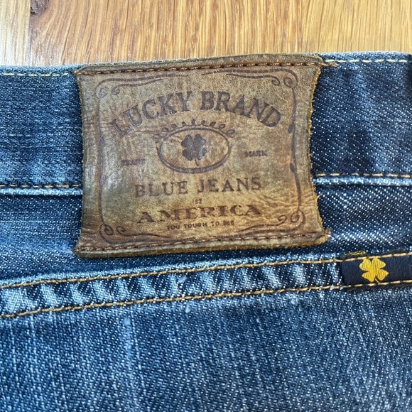 Lucky Brand 361 Vintage Straight Medium Wash Men's Classic Blue Jeans 34x34 - Picture 10 of 11